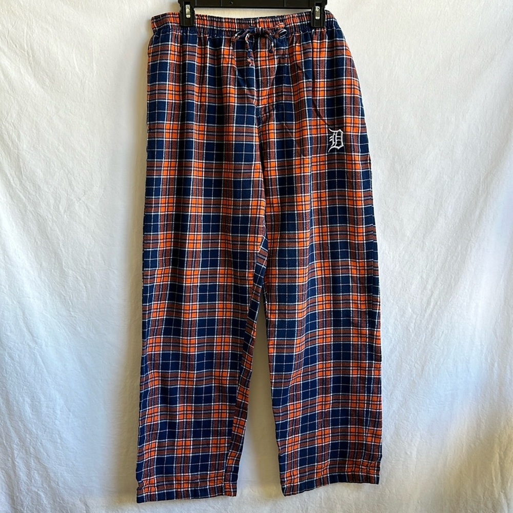 Concepts Sport Detroit Tigers plaid flannel lounge/pajama pants, size L
